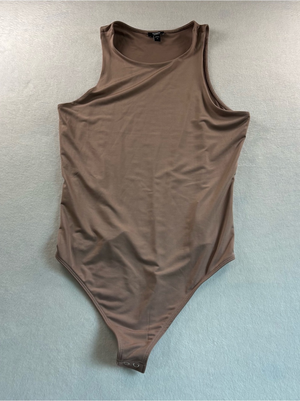 Express Brown Scoop Neck Bodysuit